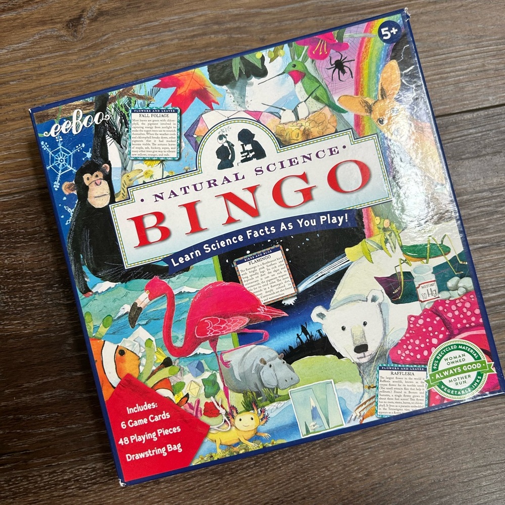 eeboo Natural Science Bingo Game